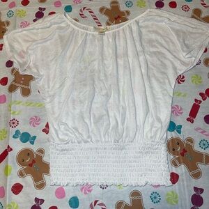 Derek Heart while blouse medium EUC
